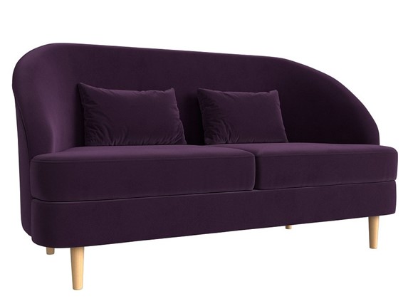 Прямой диван Атико, Фиолетовый (Велюр) в Заводоуковске - изображение