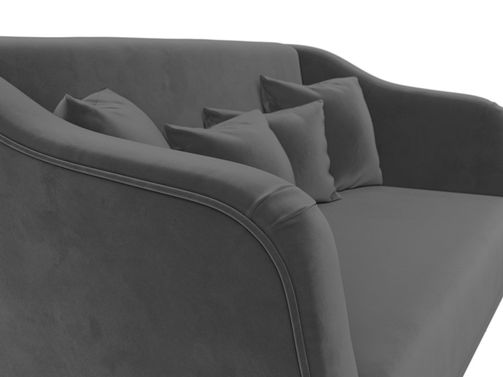Прямой диван Киото, Серый (Велюр) в Заводоуковске - изображение 3