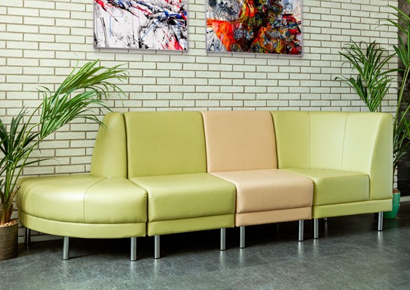 Офисный диван модульный Александрия 4-х местный в Заводоуковске - изображение