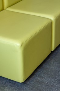 Офисный диван мягкий Юнона, 3 модуля, экокожа премиум / черная CN1114 в Тюмени - предосмотр 9