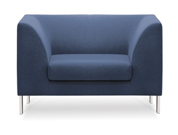 Офисное мягкое кресло Сиеста, ткань Bahama / синяя в Заводоуковске