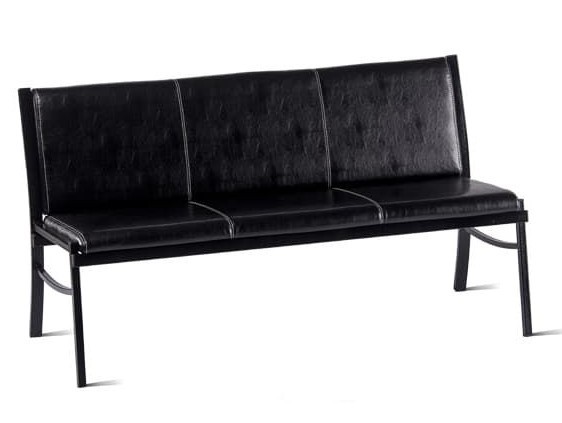 Прямой диван Симпл-3, ВИК Carolina/Черная шагрень в Ишиме - изображение