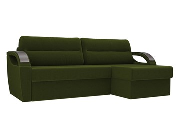 Угловой диван Форсайт, зеленый (микровельвет) в Заводоуковске - предосмотр