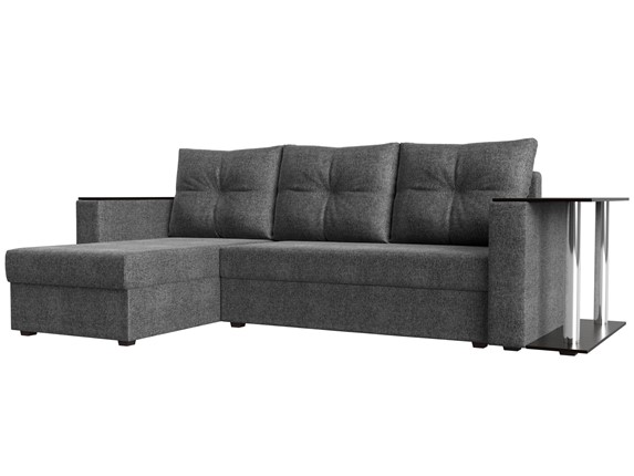 Угловой диван Атланта Лайт, Серый (рогожка) в Заводоуковске - изображение