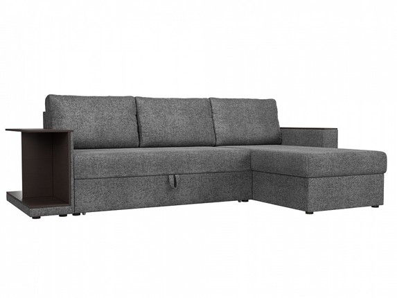 Угловой раскладной диван Атланта С, Серый (рогожка) в Заводоуковске - изображение
