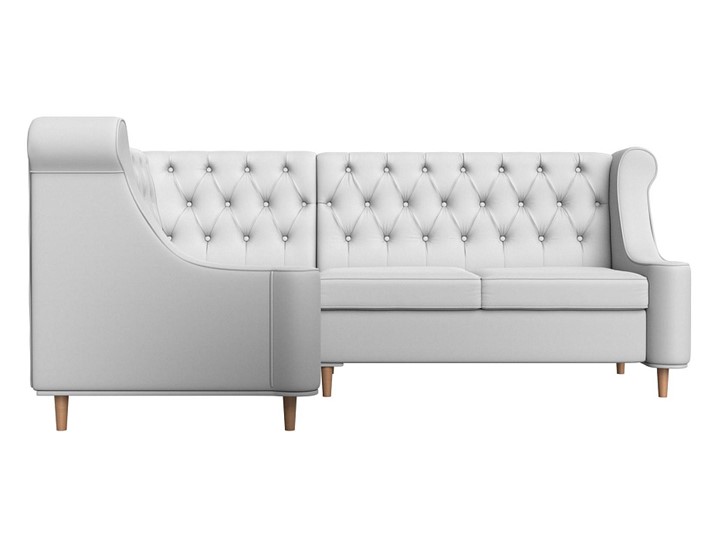 Угловой диван Бронкс, Белый (экокожа) в Заводоуковске - изображение 1
