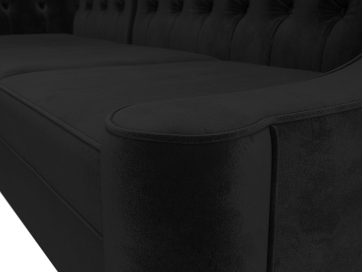 Угловой диван Бронкс, Черный (Велюр) в Заводоуковске - изображение 3