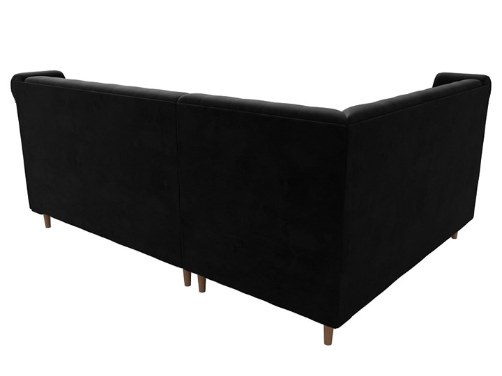 Угловой диван Бронкс, Черный (Велюр) в Тюмени - изображение 5