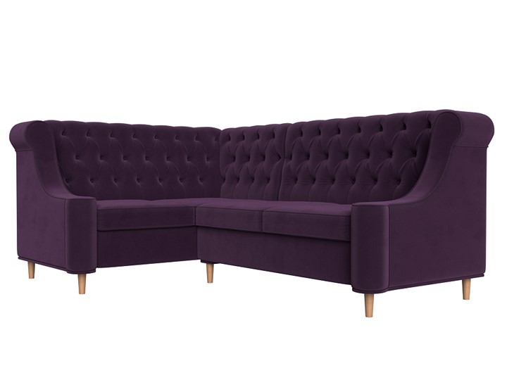 Угловой диван Бронкс, Фиолетовый (Велюр) в Заводоуковске - изображение 2