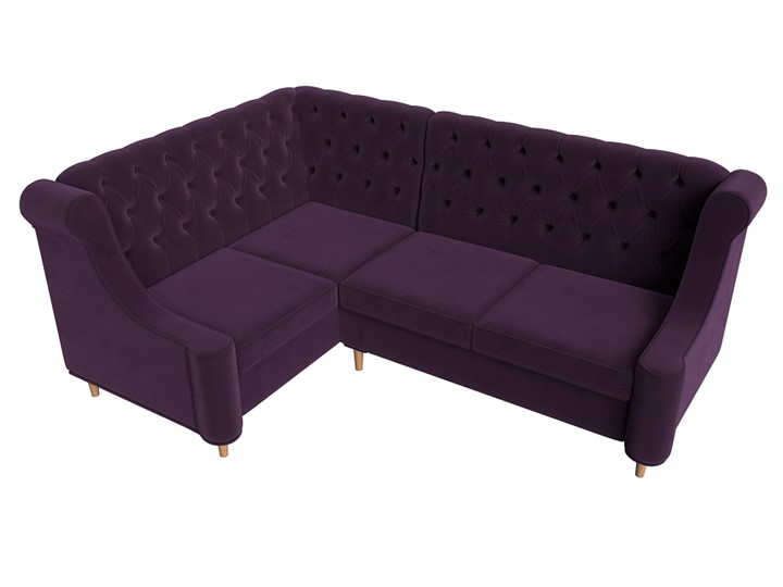 Угловой диван Бронкс, Фиолетовый (Велюр) в Тюмени - изображение 4