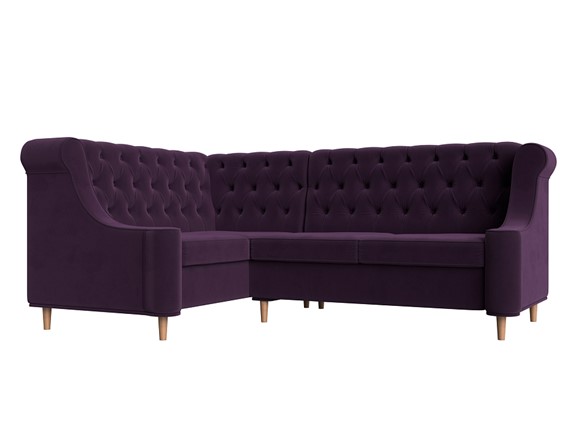 Угловой диван Бронкс, Фиолетовый (Велюр) в Заводоуковске - изображение