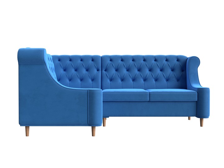 Угловой диван Бронкс, Голубой (Велюр) в Заводоуковске - изображение 1