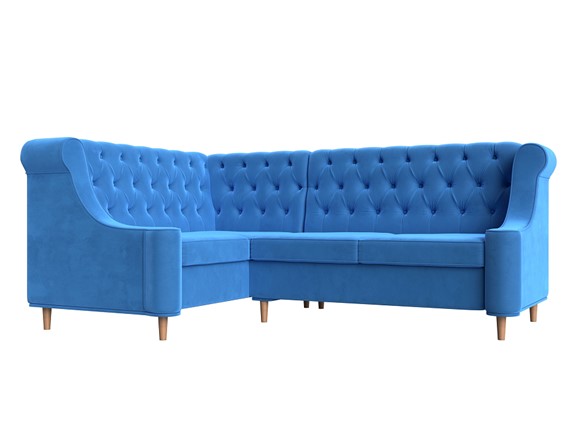 Угловой диван Бронкс, Голубой (Велюр) в Заводоуковске - изображение