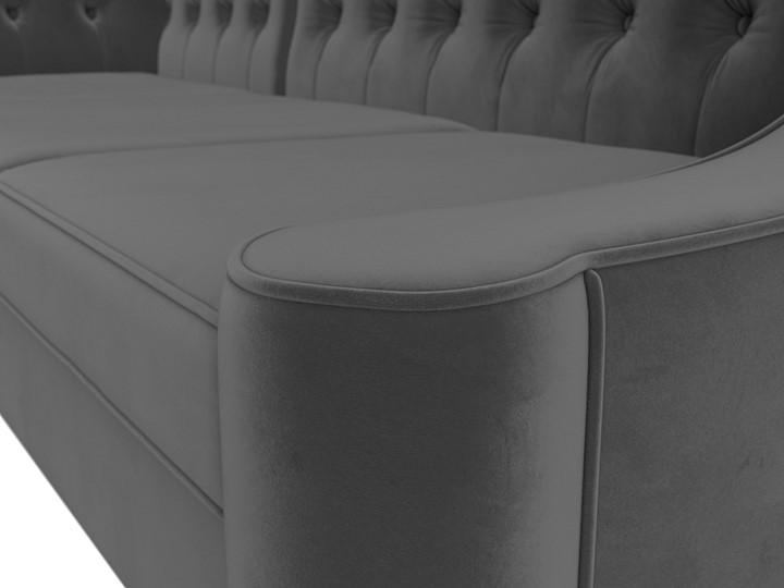 Угловой диван Бронкс, Серый (Велюр) в Заводоуковске - изображение 3