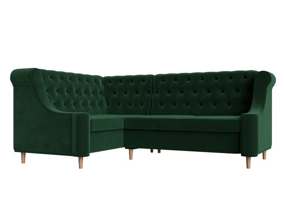 Угловой диван Бронкс, Зеленый (Велюр) в Заводоуковске - изображение
