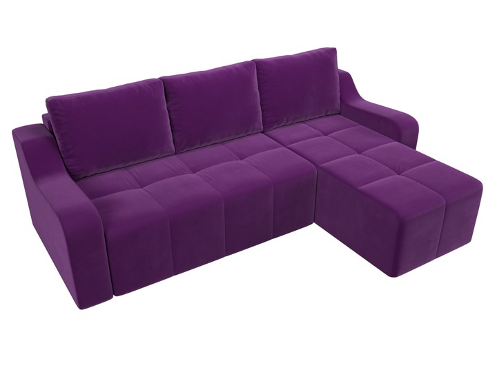 Угловой диван Элида, Фиолетовый (микровельвет) в Тюмени - изображение 5