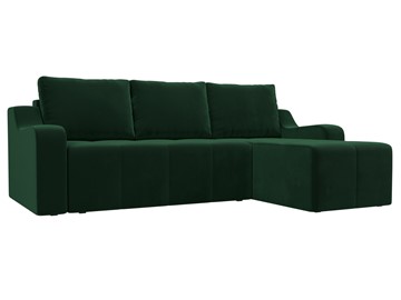 Угловой диван для гостиной Элида, Зеленый (велюр) в Тюмени