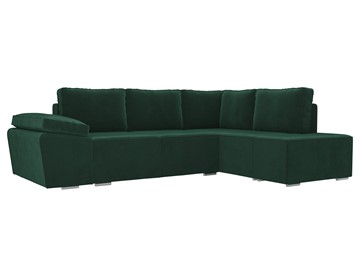Угловой раскладной диван Хавьер, Зеленый (велюр) в Тюмени - предосмотр