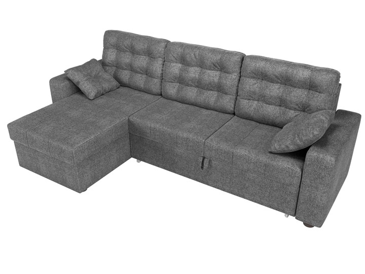 Угловой диван с оттоманкой Камелот, Серый (рогожка) в Заводоуковске - изображение 4