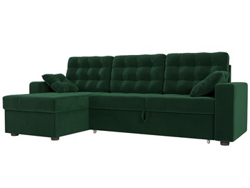 Угловой раскладной диван Камелот, Зеленый (велюр) в Тюмени - предосмотр