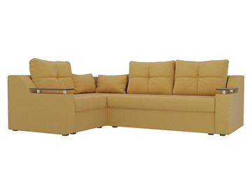 Угловой диван Кронос боннель, Желтый (Миикровельвет) в Тюмени