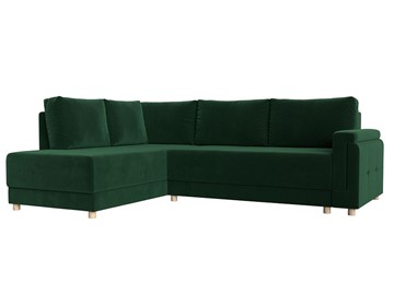 Угловой диван Лига-024, Зеленый (Велюр) в Тюмени - предосмотр