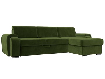 Угловой диван Лига-025, Зеленый (Микровельвет) в Ишиме