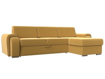Угловой диван Лига-025, Желтый (Микровельвет) в Тюмени
