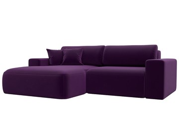 Угловой диван Лига-036 Классик, Фиолетовый (Микровельвет) в Тюмени - предосмотр