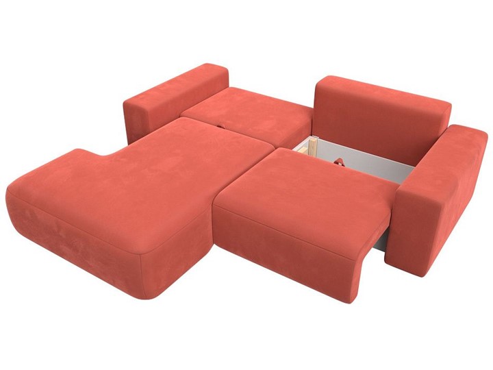 Угловой диван Лига-036 Классик, Коралловый (Микровельвет) в Заводоуковске - изображение 2
