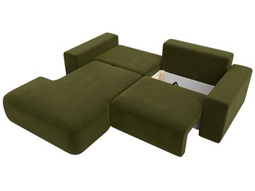 Угловой диван Лига-036 Классик, Зеленый (Микровельвет) в Тюмени - предосмотр 2