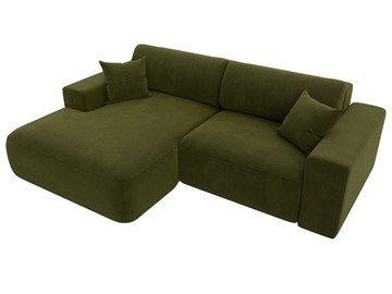 Угловой диван Лига-036 Классик, Зеленый (Микровельвет) в Тюмени - предосмотр 5