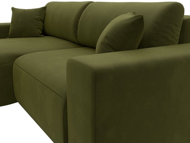 Угловой диван Лига-036 Классик, Зеленый (Микровельвет) в Заводоуковске - изображение 6