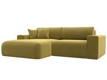 Угловой диван Лига-036 Классик, Желтый (Микровельвет) в Тюмени