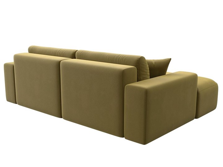 Угловой диван Лига-036 Классик, Желтый (Микровельвет) в Тюмени - изображение 4