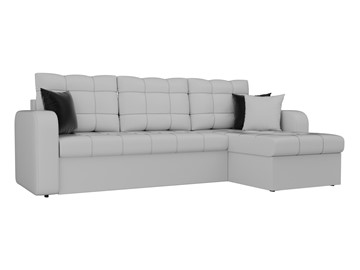 Угловой диван с оттоманкой Ливерпуль, Белый (экокожа) в Заводоуковске - предосмотр