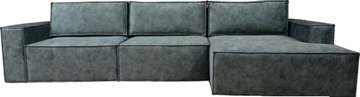 Угловой диван с оттоманкой Лофт 357х159х93 (Ремни/Еврокнижка) в Заводоуковске - предосмотр 3