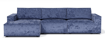 Угловой диван с оттоманкой Лофт 357х159х93 (Ремни/Еврокнижка) в Тюмени