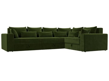 Угловой раскладной диван Майами long, Зеленый (микровельвет) в Тюмени - предосмотр