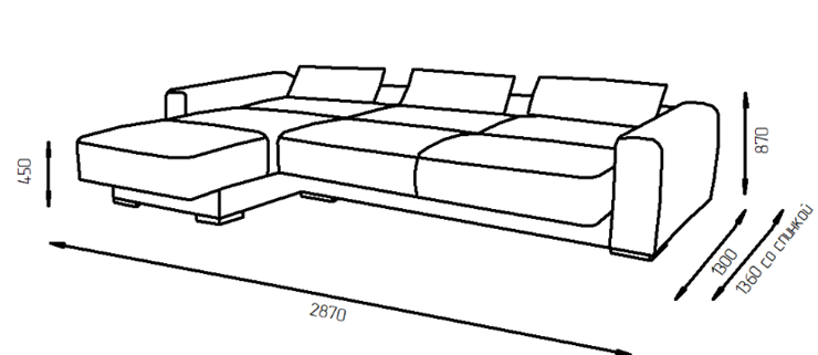 Угловой диван с оттоманкой Манхэттен 3340 в Тюмени - изображение 17