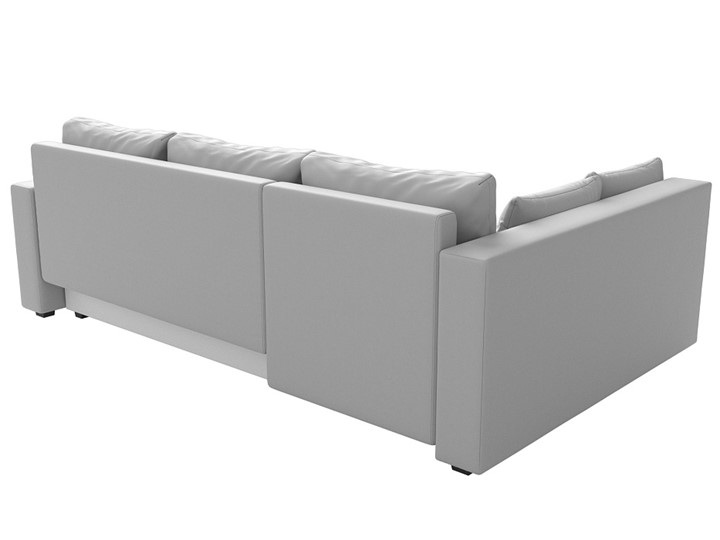Угловой раскладной диван Мансберг, Белый (Экокожа) в Заводоуковске - изображение 5