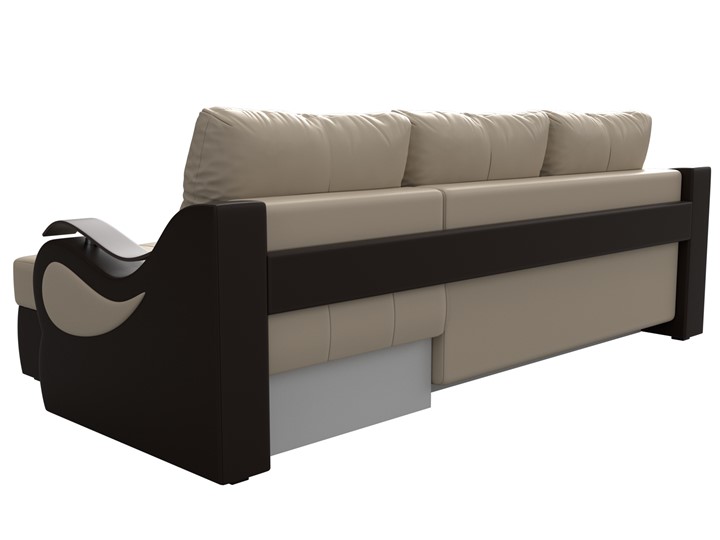 Угловой диван Меркурий, Бежевый/коричневый (экокожа) в Заводоуковске - изображение 7