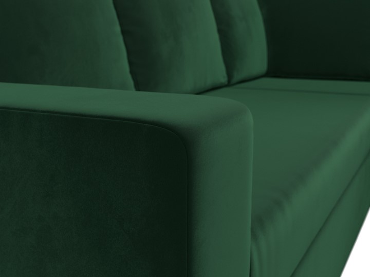 Угловой раскладной диван Оливер, Зеленый (велюр) в Тюмени - изображение 5