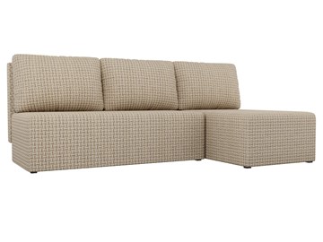 Угловой диван с оттоманкой Поло, Корфу 02 (рогожка) в Тюмени
