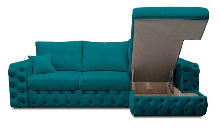 Угловой диван Райли NEW с подлоктником в оттоманке. Змейка+ППУ в Тюмени - изображение 4