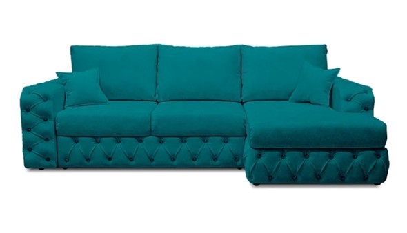 Угловой диван Райли NEW с подлоктником в оттоманке. Змейка+ППУ в Тюмени - изображение