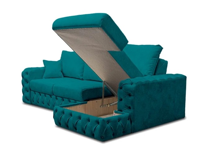 Угловой диван Райли NEW с подлоктником в оттоманке. Змейка+ППУ в Тюмени - изображение 3