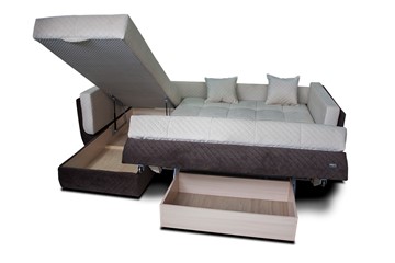 Угловой диван с оттоманкой Аккордеон-2 (сп.м. 1300х2050) в Заводоуковске - предосмотр 4
