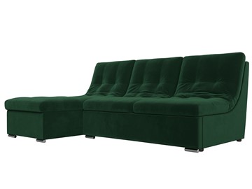 Угловой диван Релакс, Зеленый (Велюр) в Ишиме
