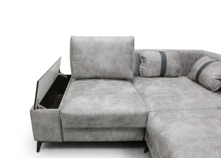 Угловой диван с узкой спинкой Даллас  м6,2+м3+м4+м9+м6+м15 отдельный +2 малые подушки+ящик в малой части в Заводоуковске - изображение 5